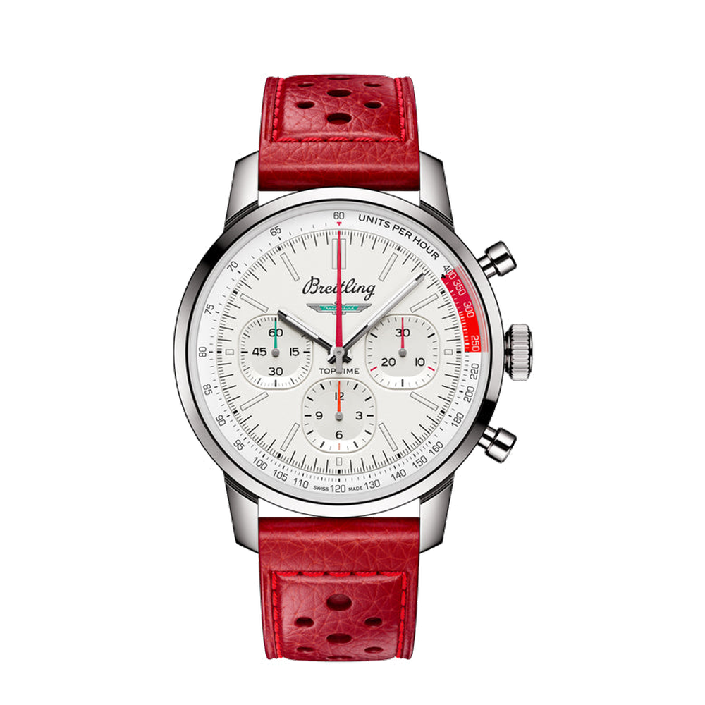 Breitling Top Time B01 Ford Thunderbird White Dial Straps