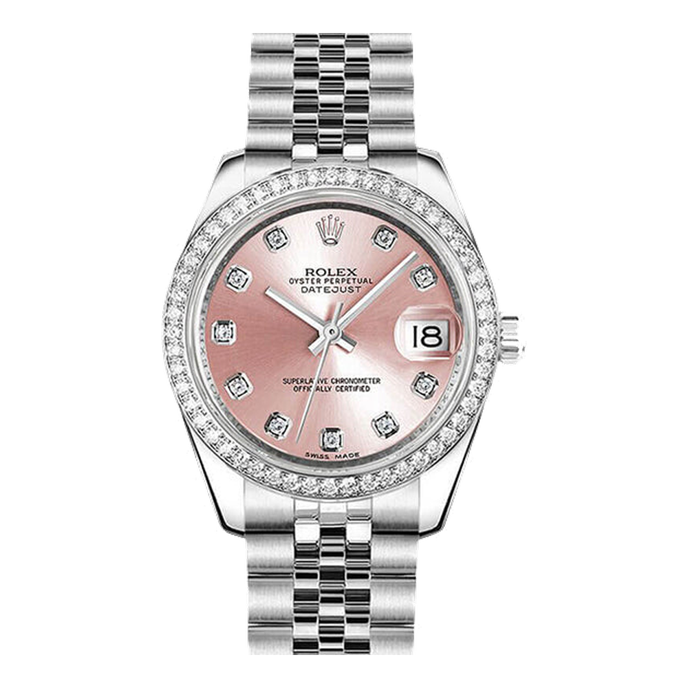 Rolex Datejust 31 Stainless Steel Diamond / Jubilee / Pink - Diamond