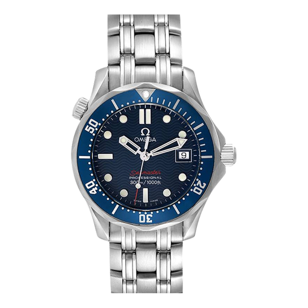 Omega Diver 300M Quartz 36.25 Stainless Steel / Blue / Bracelet