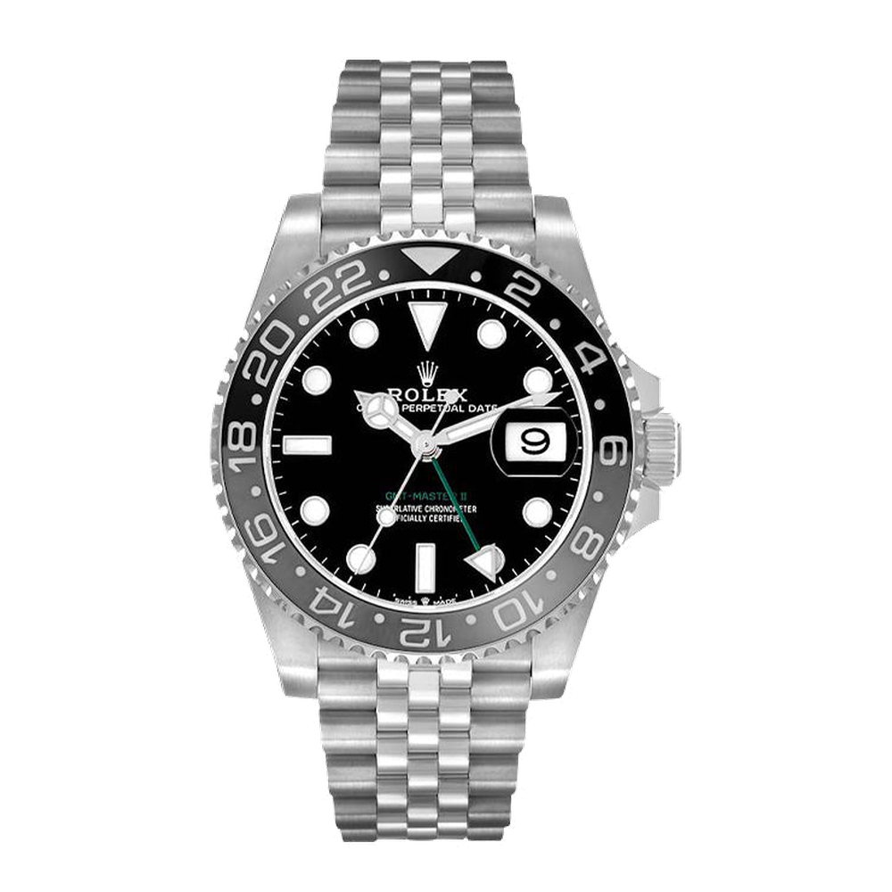 Rolex Stainless Steel Black Dial Jubilee Black Dial Straps
