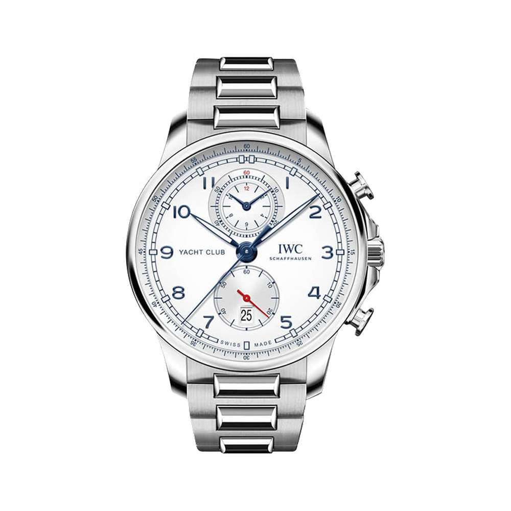 IWC Portugieser Yacht Club Chronograph Stainless Steel / Silver / Bracelet