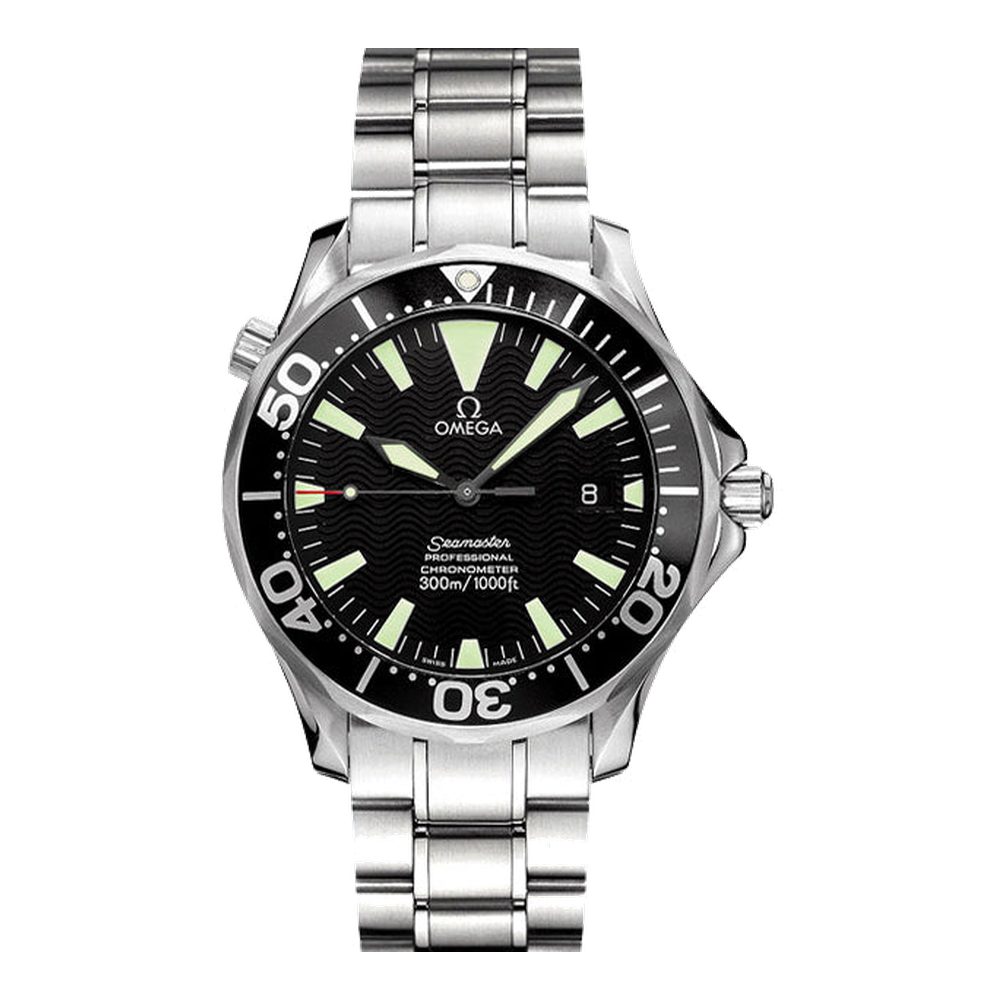 Omega Diver 300M Automatic 41 Stainless Steel / Black / Bracelet / SAS SFC Black Dial Straps