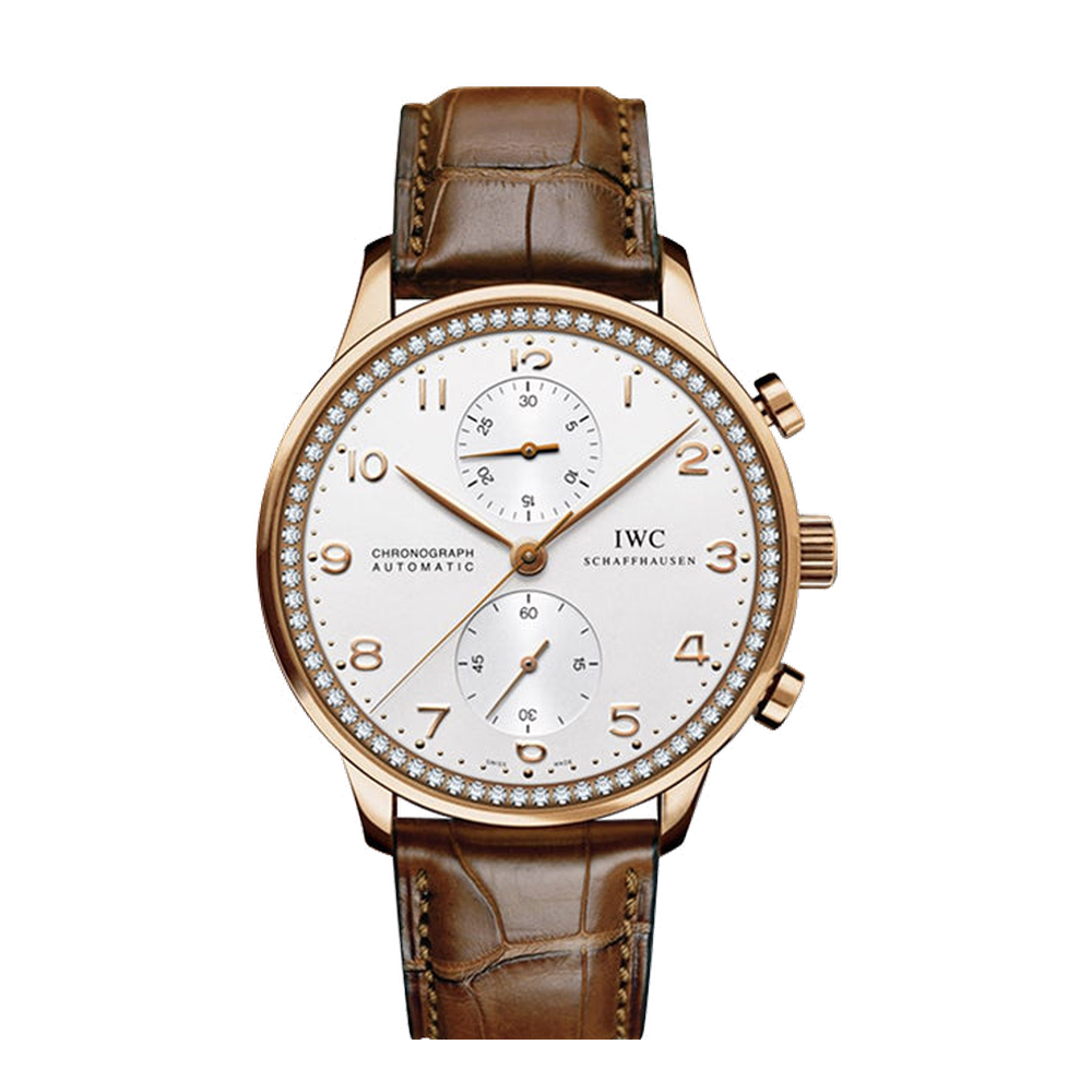 IWC Portugieser Chrono-Automatic Red Gold / Silver / Diamond