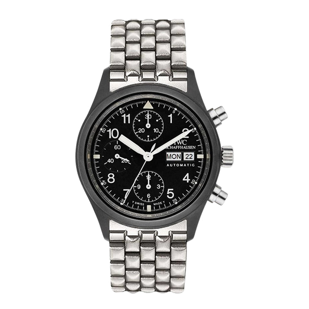 IWC Pilot's Watch Chronograph Ceramic / French / Bracelet