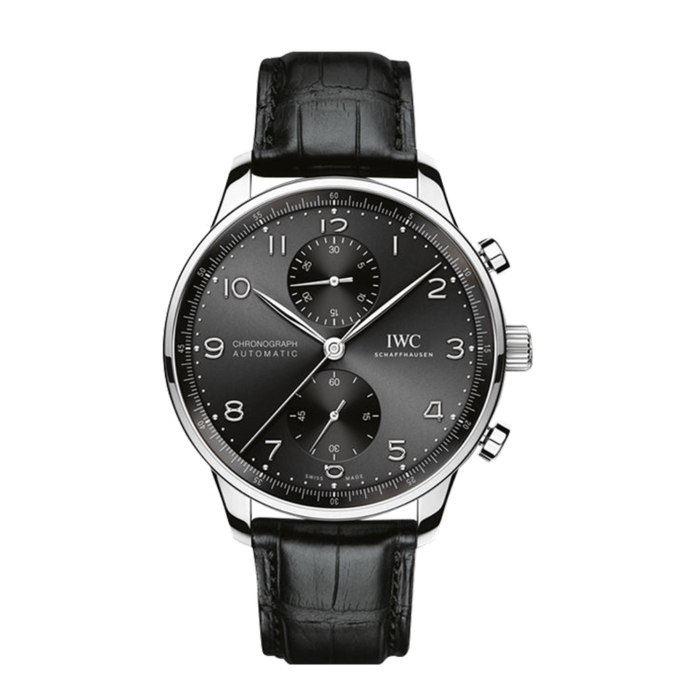 IWC Portugieser Chronograph Stainless Steel / Black