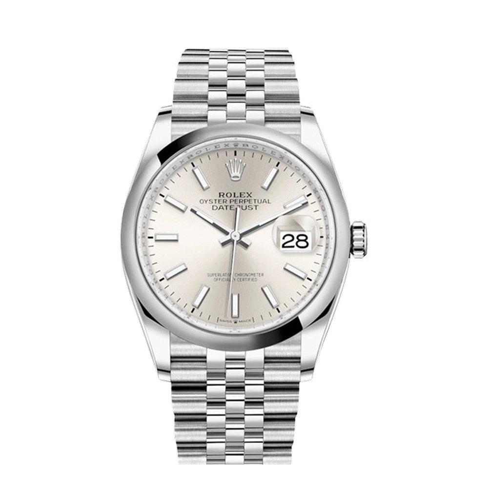 Rolex Datejust 36 Stainless Steel / Domed / Silver / Jubilee
