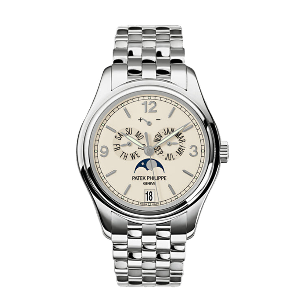 Patek Philippe Annual Calendar 5146 White Gold / Cream / Bracelet