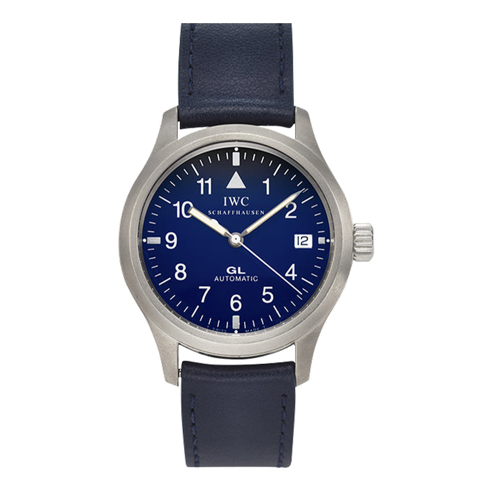 IWC Pilot's Watch Mark XII Titanium / Blue / Giorgio Latuada Blue/Navy Dial Straps