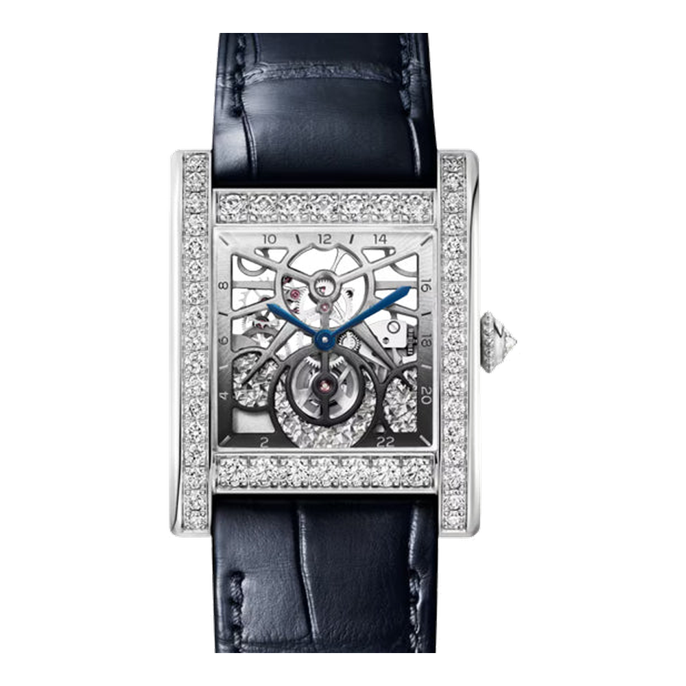 Cartier Tank Normale Large Skeletonised/Openwork Dial Straps
