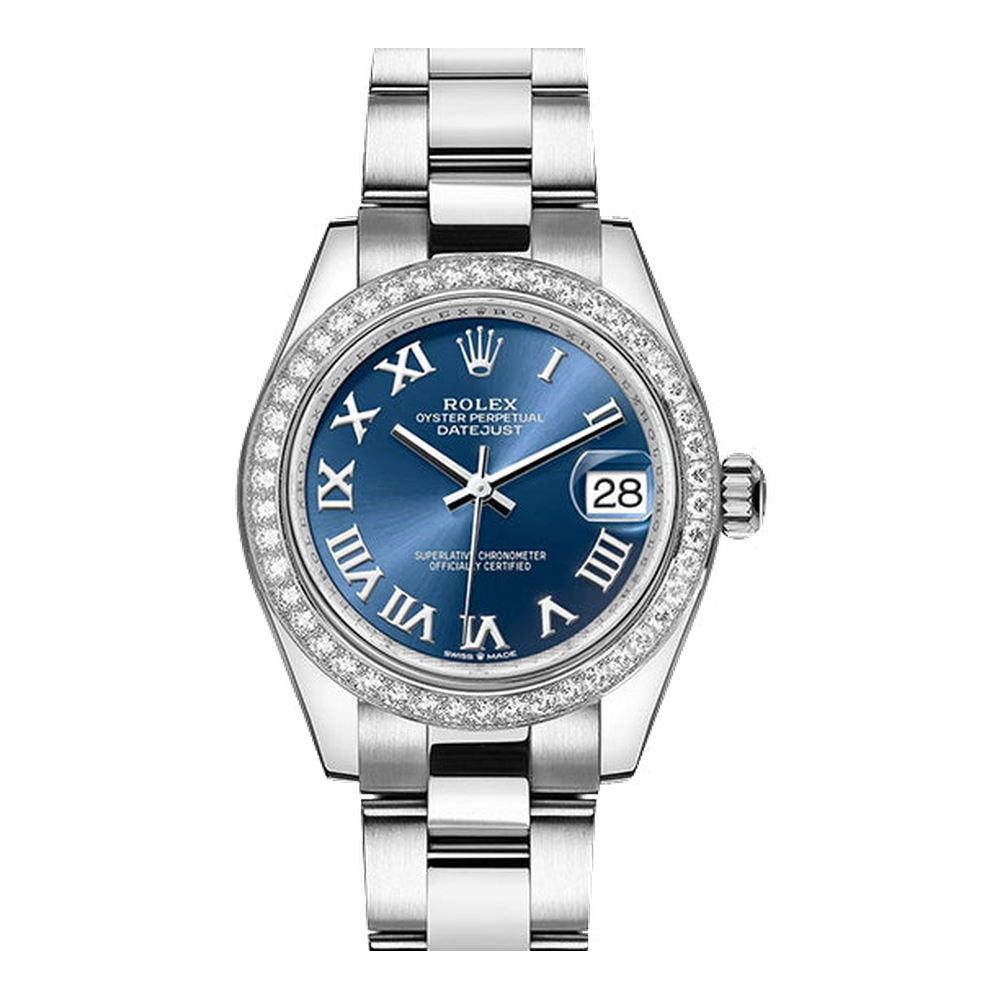 Rolex Datejust 31 Stainless Steel / Diamond / Blue - Roman / Oyster