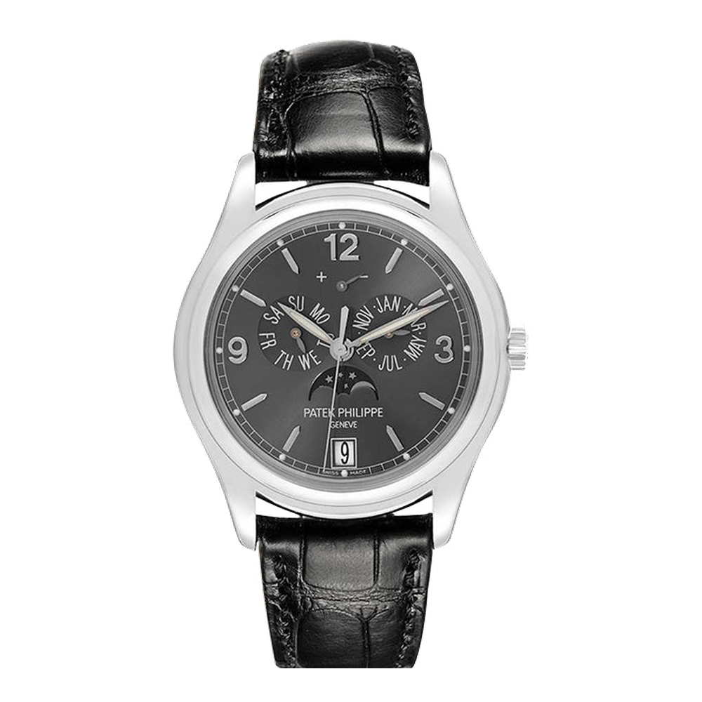 Patek Philippe Annual Calendar 5146 White Gold / Grey Black Dial Straps