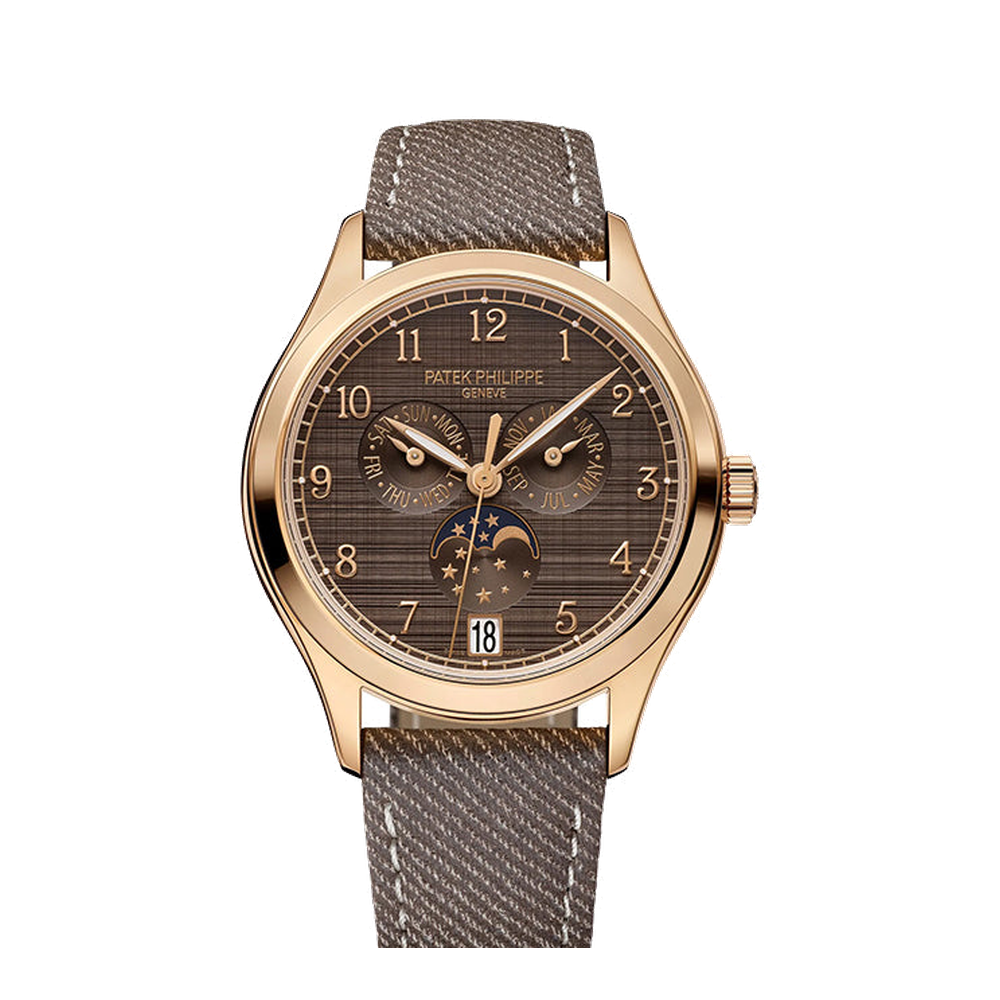Patek Philippe Annual Calendar 4946 Stainless Steel / Blue Brown Dial Straps