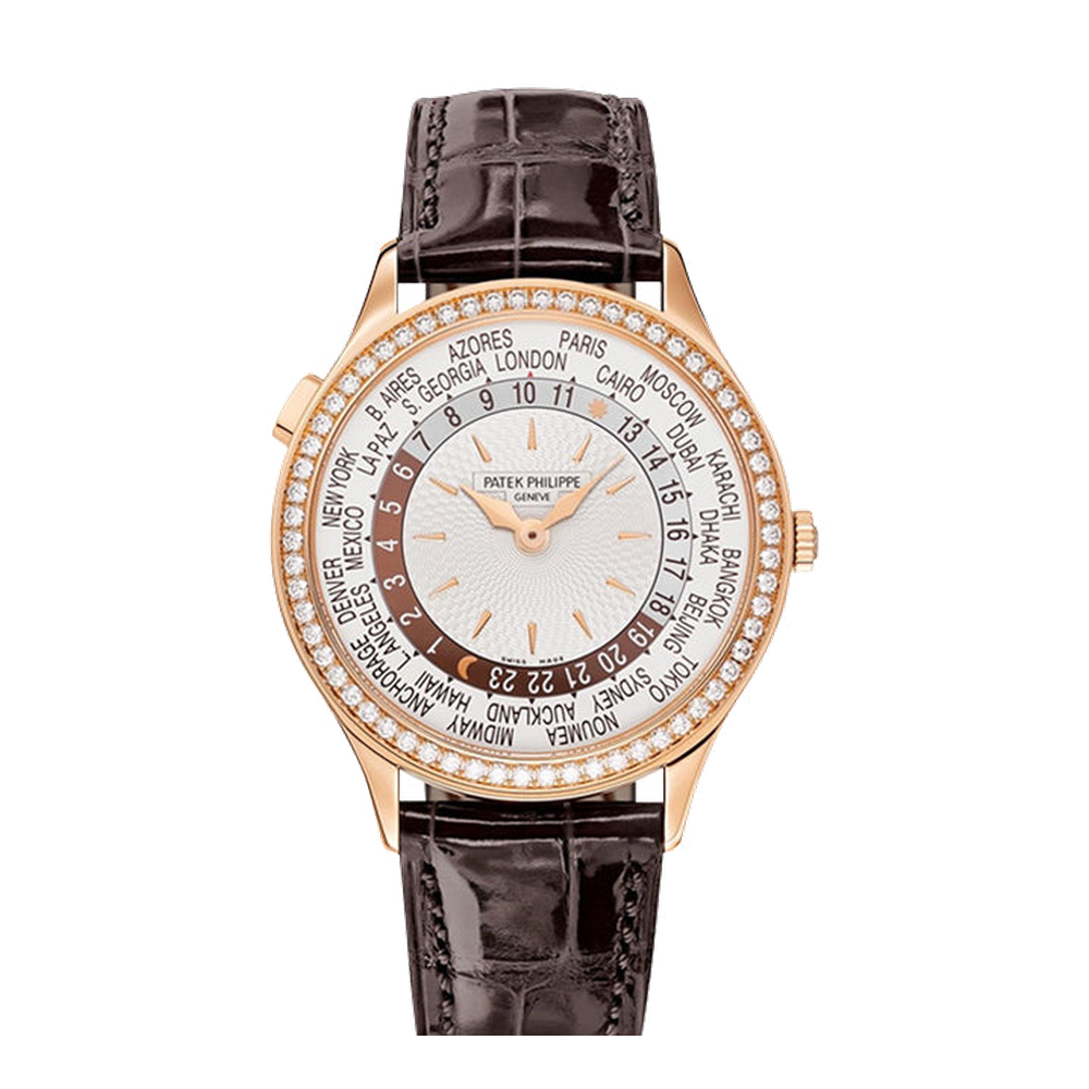 Patek Philippe World Time 7130 Rose Gold / Silver / Beijing