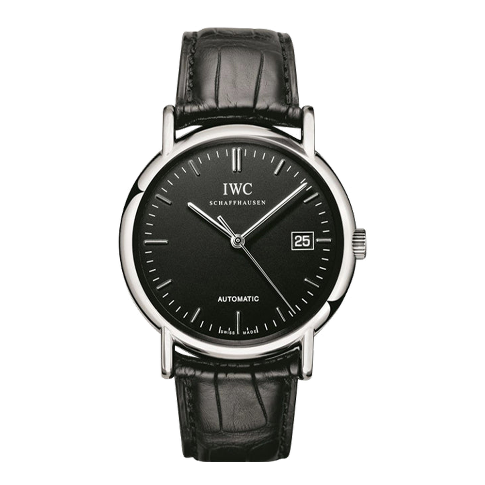 IWC Portofino Automatic / Stainless Steel / Black / Strap Black Dial Straps