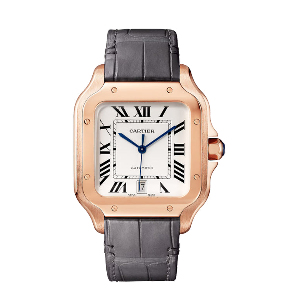 Cartier Santos de Cartier Large White Dial Straps
