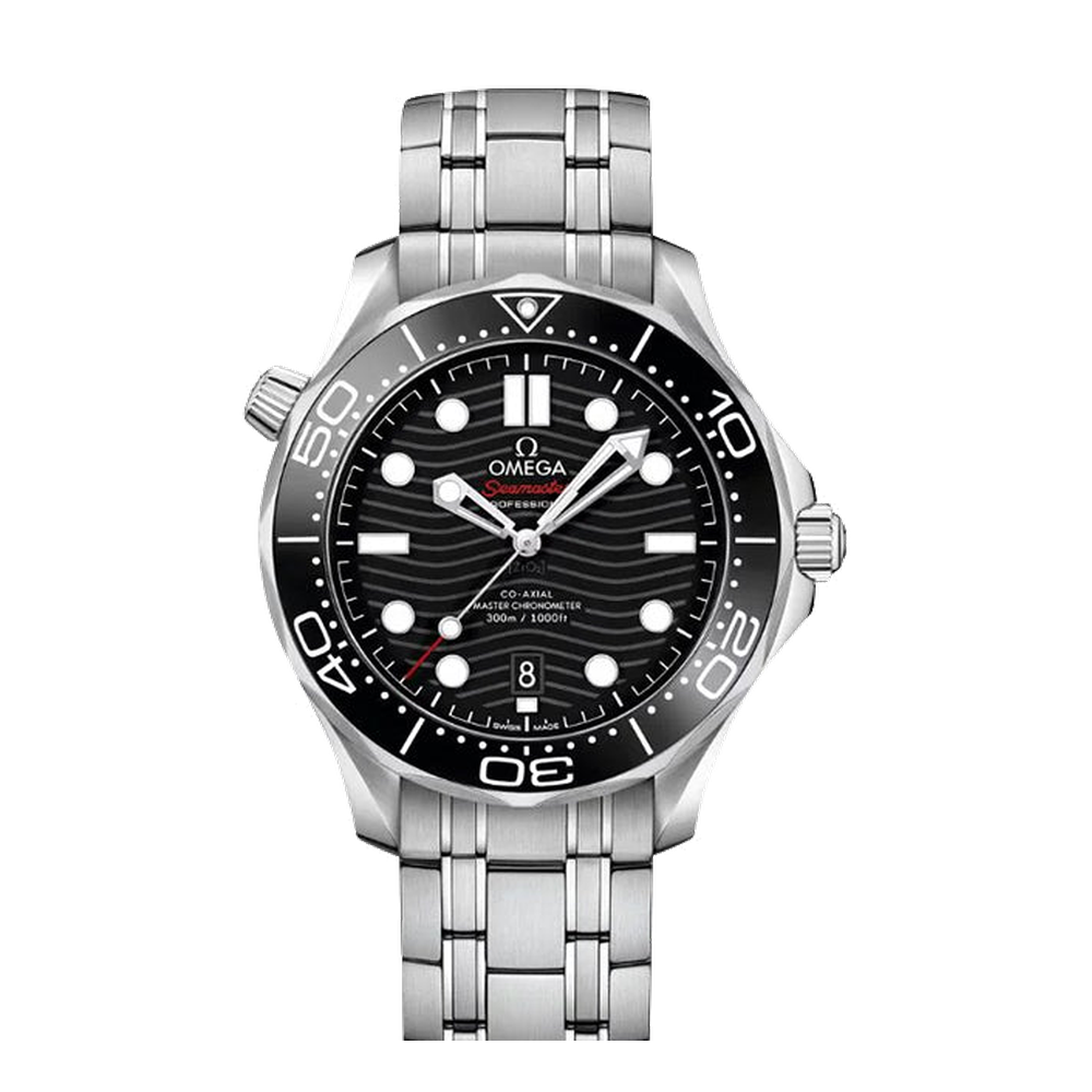 Omega Diver 300M Master Co-Axial 42 Stainless Steel / Black / Bracelet