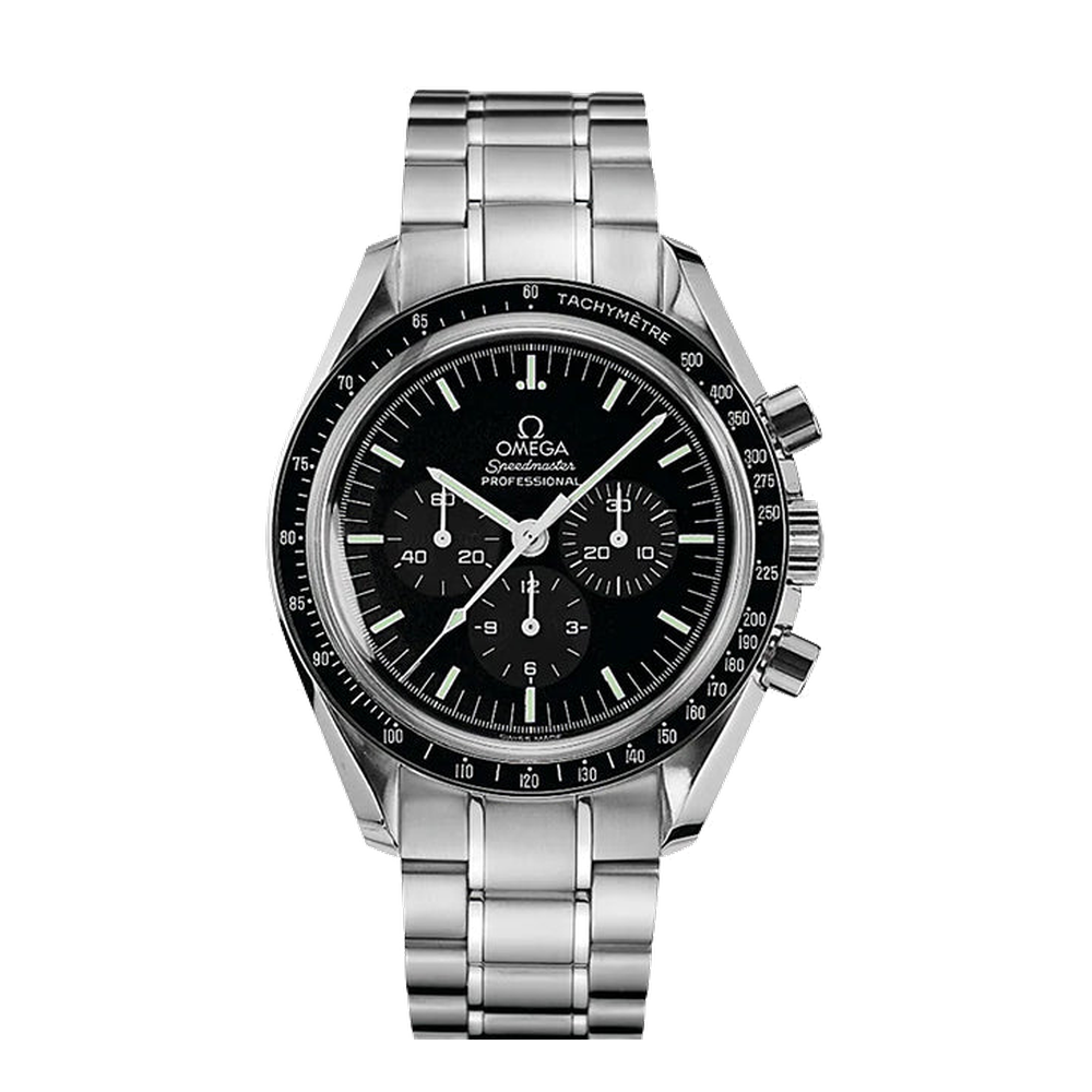 Omega Speedmaster Professional Moonwatch Black Dial Straps