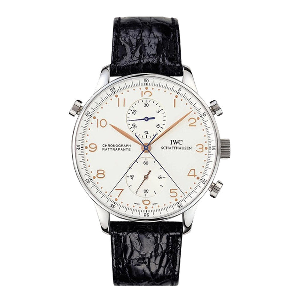 IWC Portugieser Chrono-Rattrapante Stainless Steel / Silver Grey Dial Straps