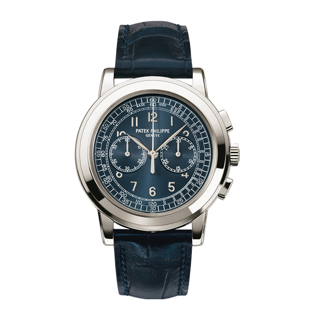 Patek Philippe Chronograph 5070 Blue / Navy Dial Straps