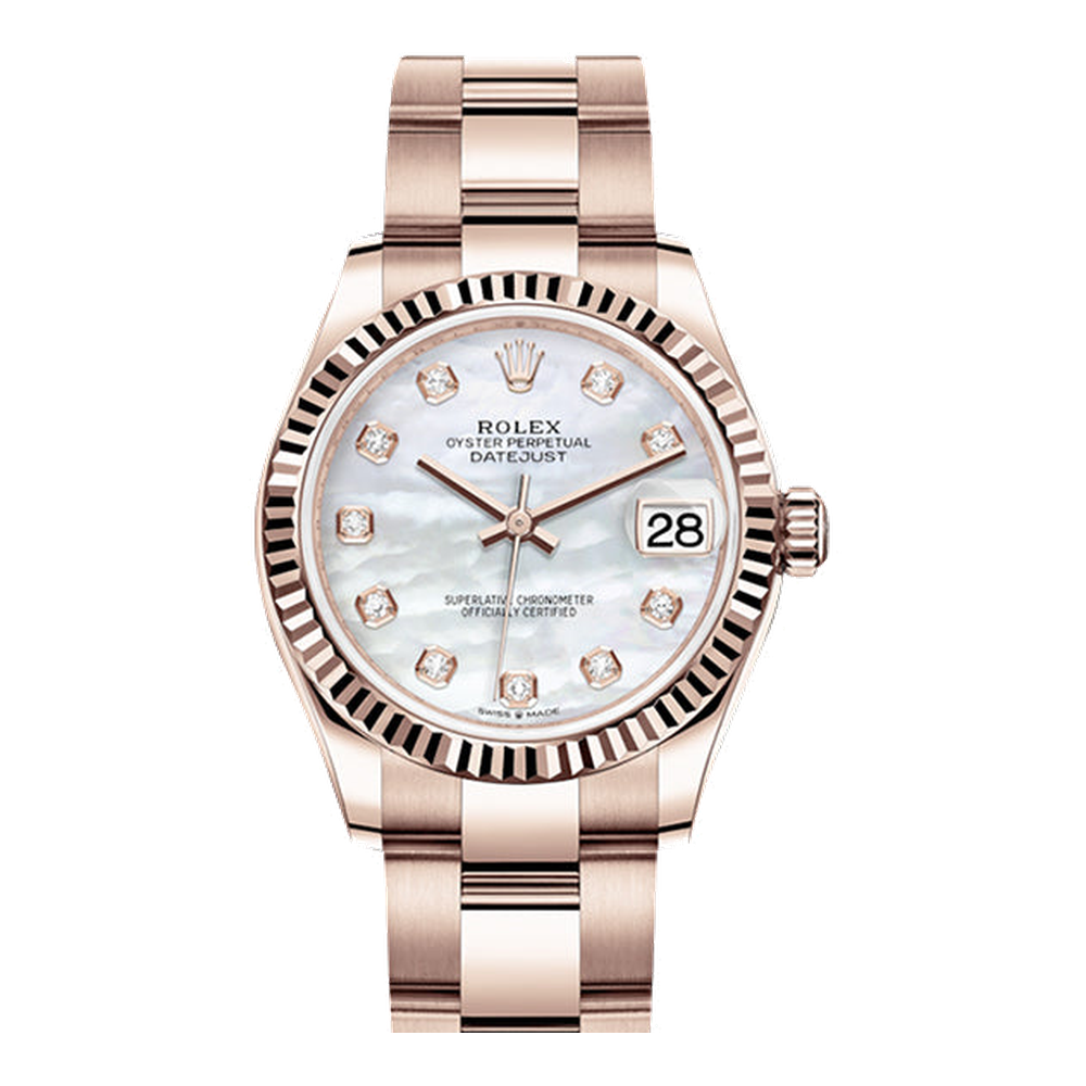 Rolex Datejust 31 Rose Gold / Fluted / MOP / Oyster