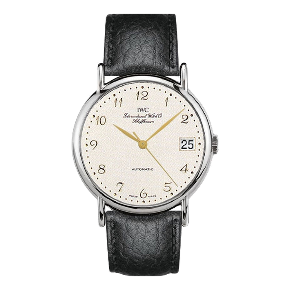 IWC Portofino Automatic Stainless Steel / Silver - Breguet / Strap Grey Dial Straps