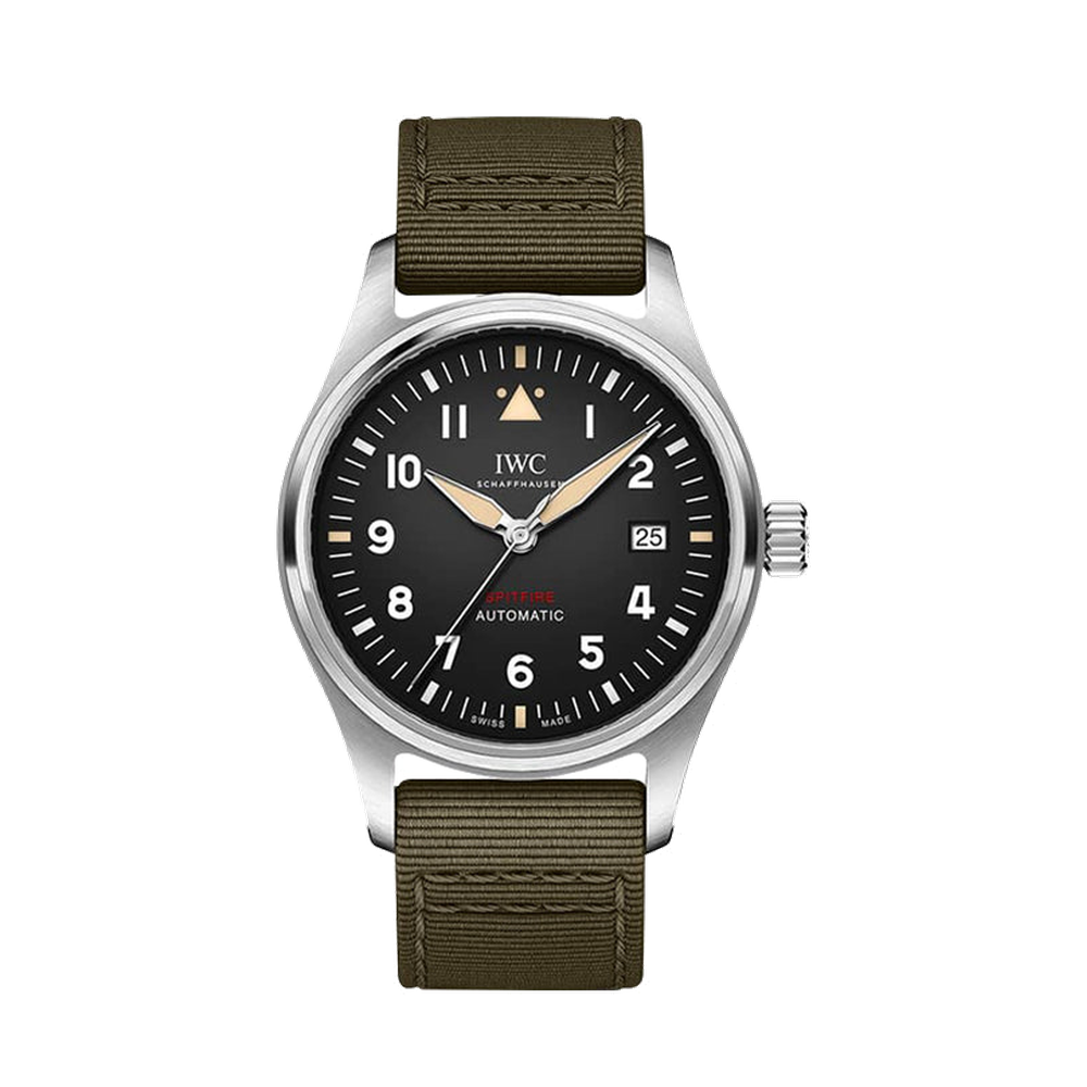 IWC Pilot's Watch Automatic Spitfire Stainless Steel / Black
