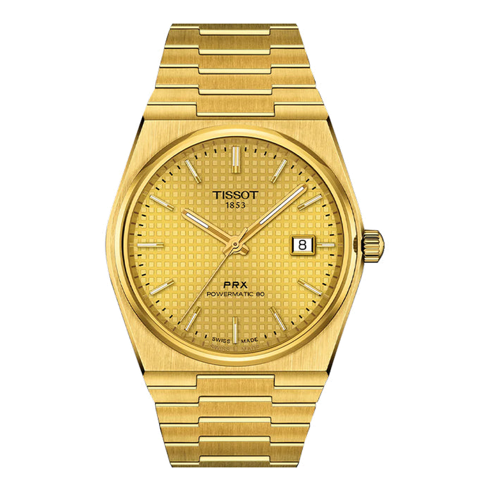 Tissot PRX 40mm Yellow Dial Straps