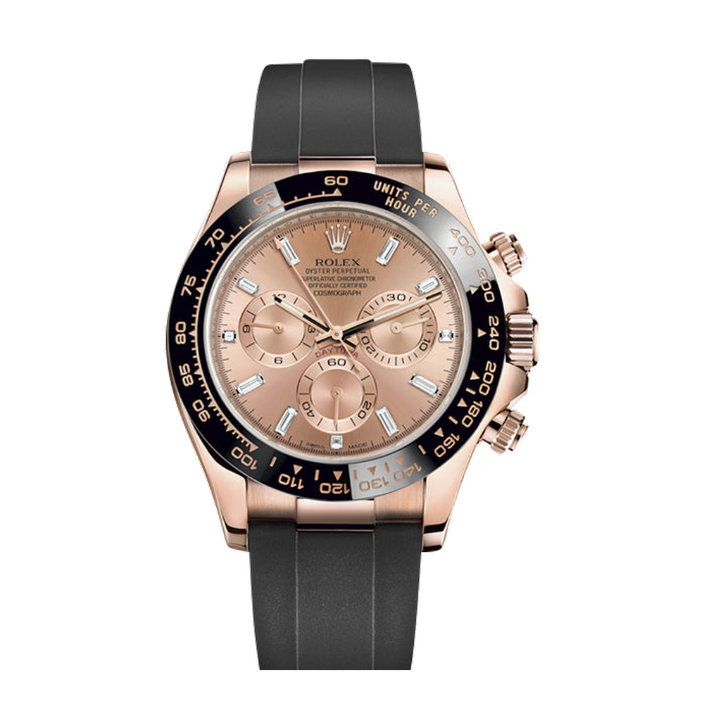 Rolex Cosmograph Daytona Everose / Cerachrom / Pink - Baguette / Oysterflex