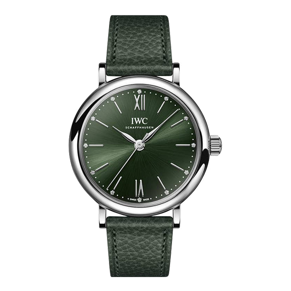 IWC Portofino 34 Stainless Steel / Green