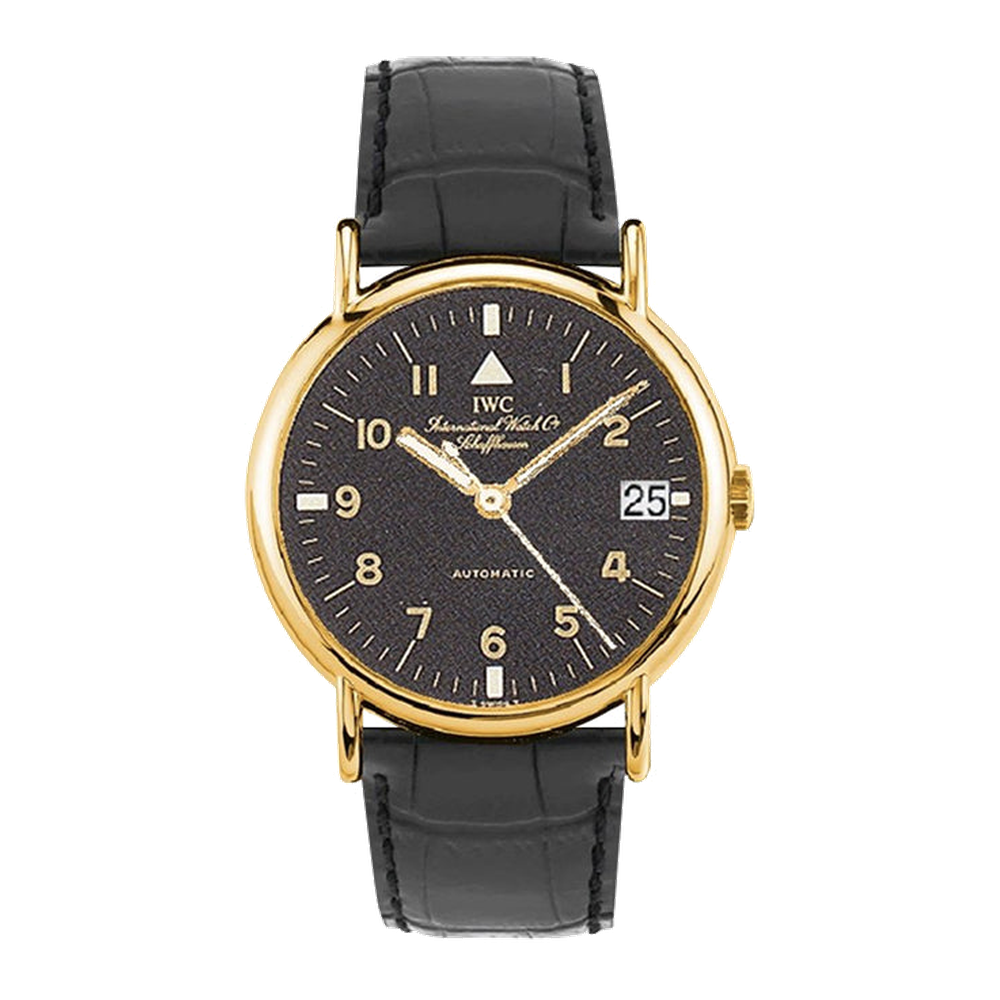 IWC Portofino Automatic Yellow Gold / Black - Pilot / Strap
