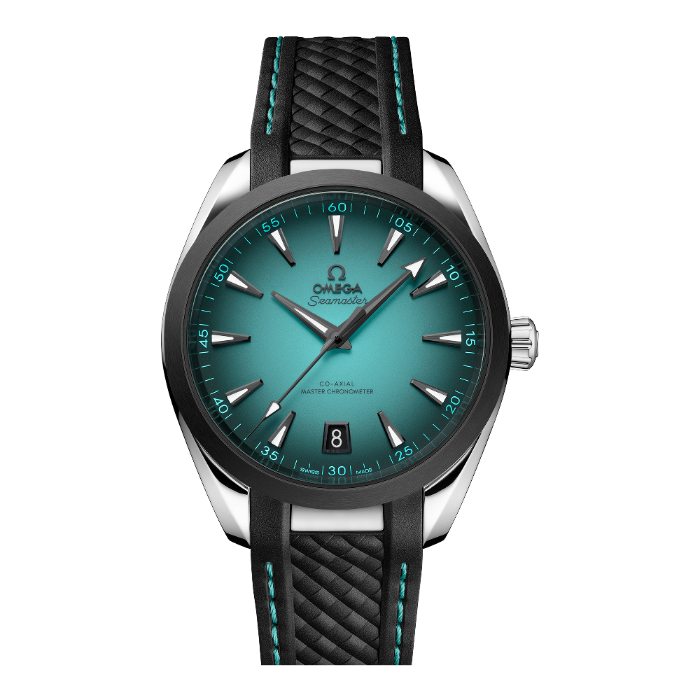 Omega Aqua Terra 150M 41 mm Turquoise Black Rubber