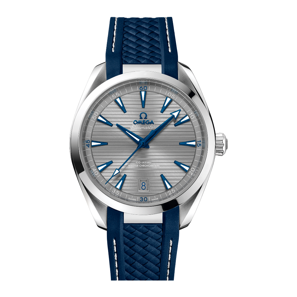 Omega Aqua Terra 150M 41 mm Grey Blue Rubber