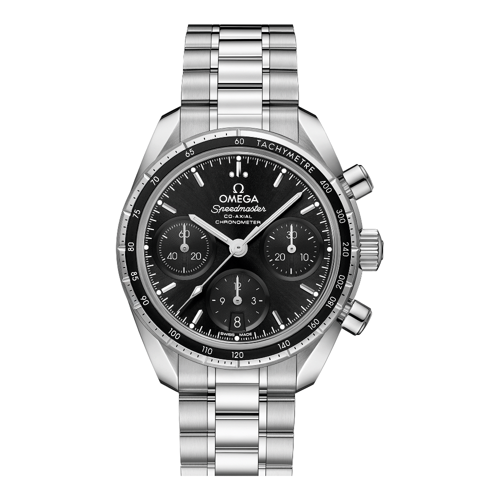 Omega Speedmaster 38 mm Black Bracelet