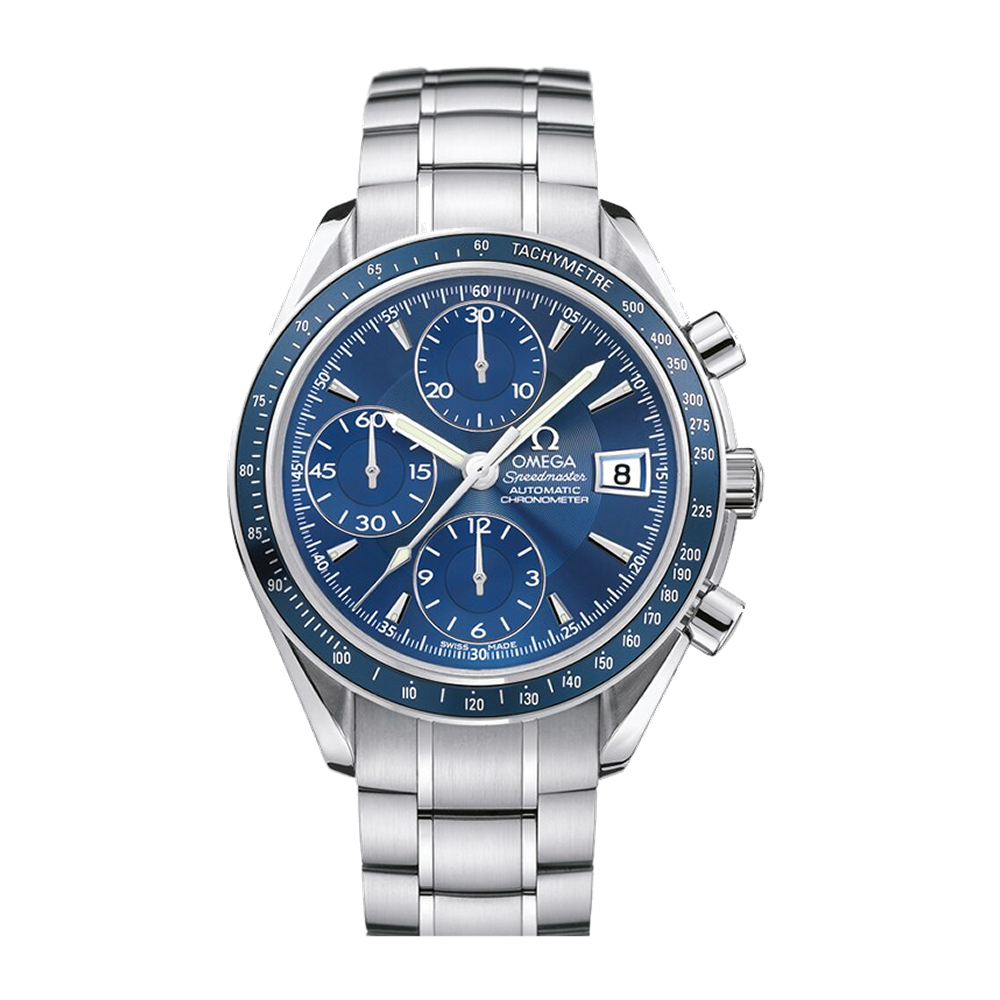 Omega Date 40 mm Blue Bracelet