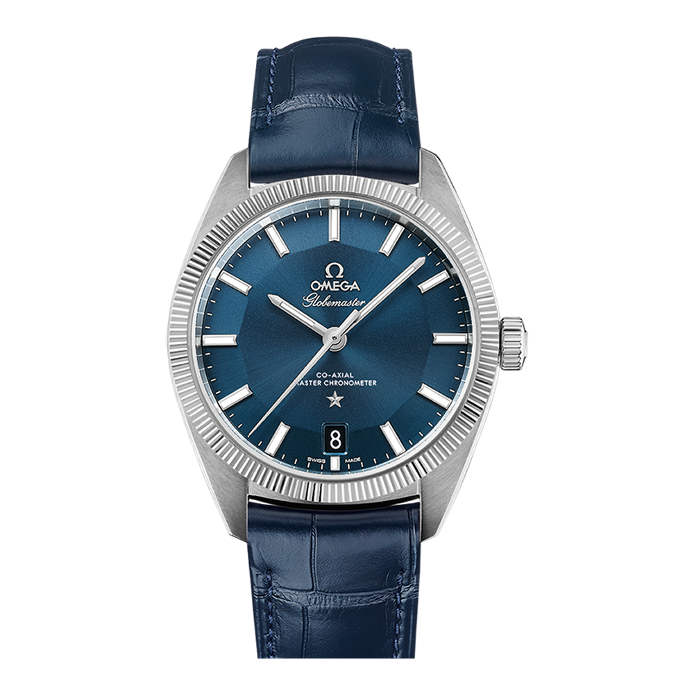 Omega Globemaster 39 mm Blue Leather