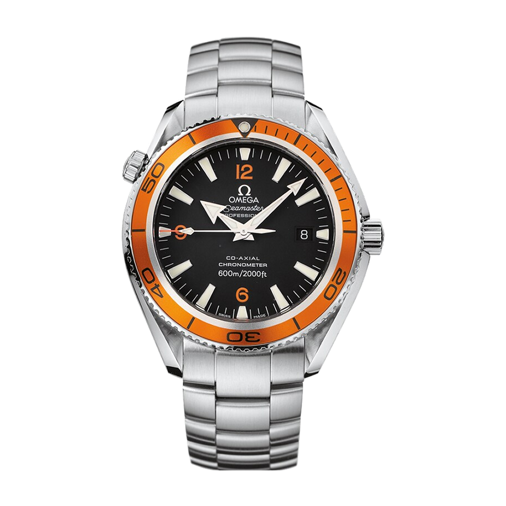 Omega Planet Ocean 42 mm Black Orange Bezel Bracelet