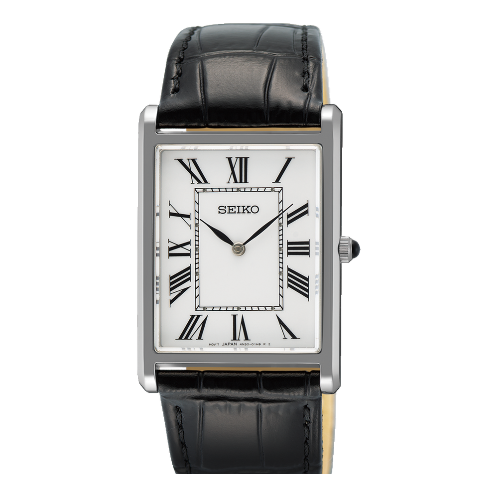 Seiko Rectangular Quartz White Dial