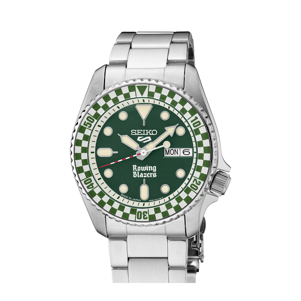 Seiko Rowing Blazers Rally Diver Limited Edition (Green) Green Dial Straps