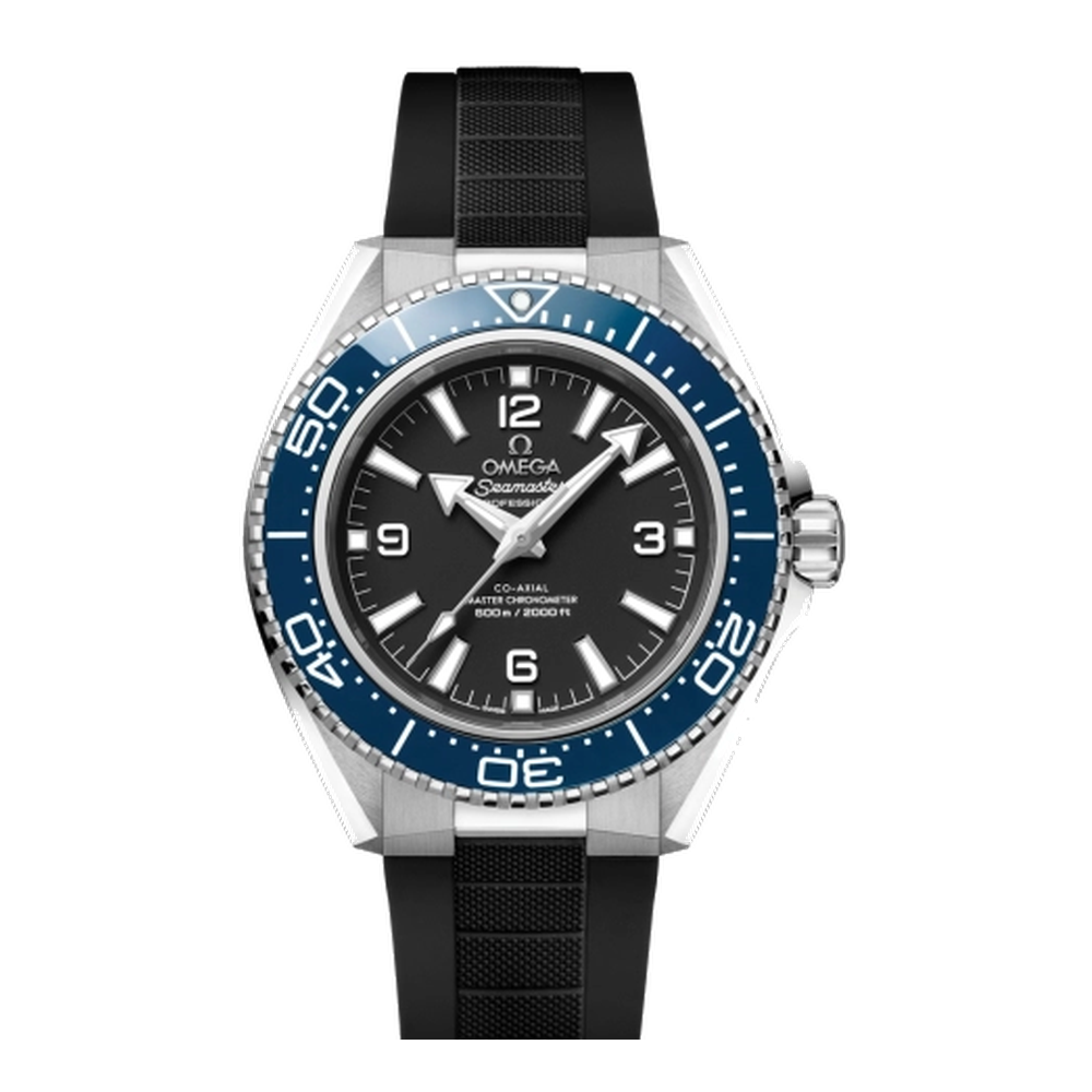 Omega Planet Ocean 600M Black Dial / Blue Bezel / Rubber