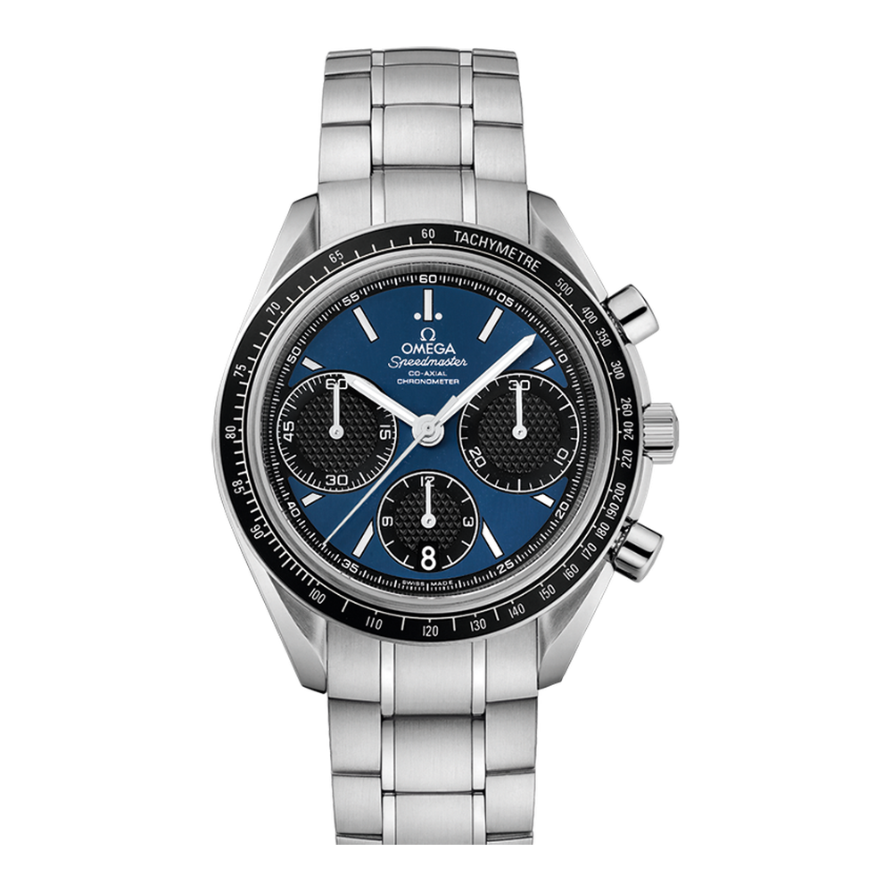 Omega Racing 40 mm Blue Bracelet Blue Dial Straps