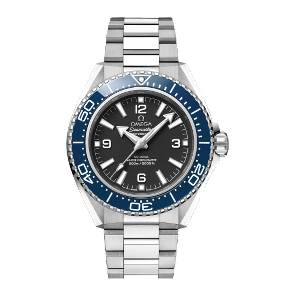 Omega Planet Ocean 600M Black Dial / Blue Bezel / Bracelet