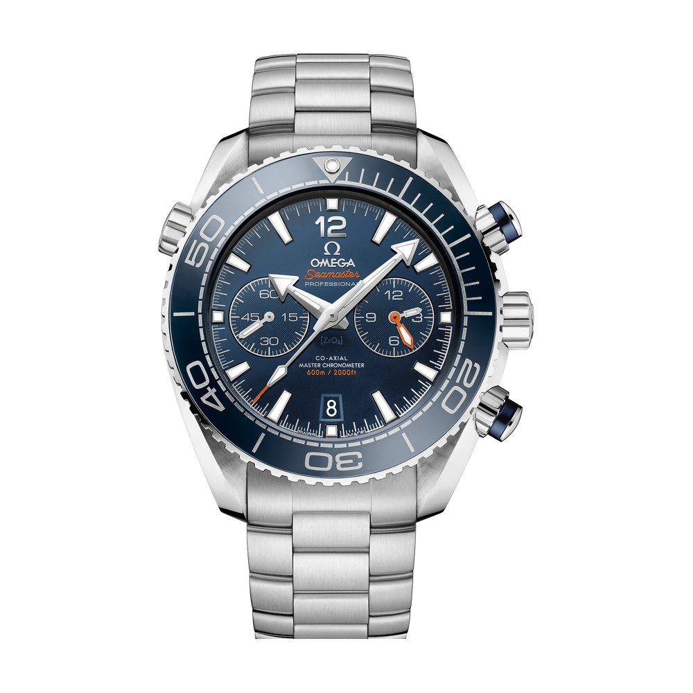 Omega Planet Ocean Chronograph 45.5 mm Blue Bracelet Blue Dial Straps
