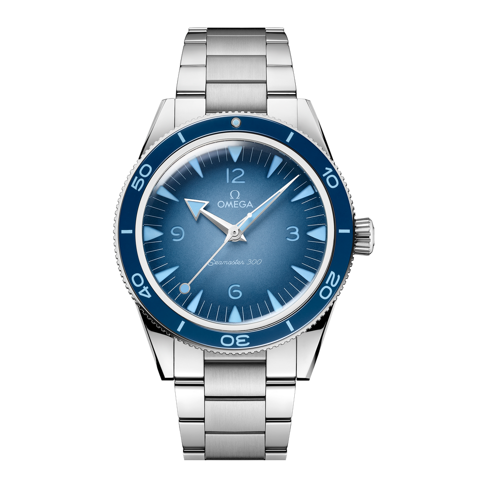 Omega Summer Blue Seamaster 300 41 mm Steel Bracelet