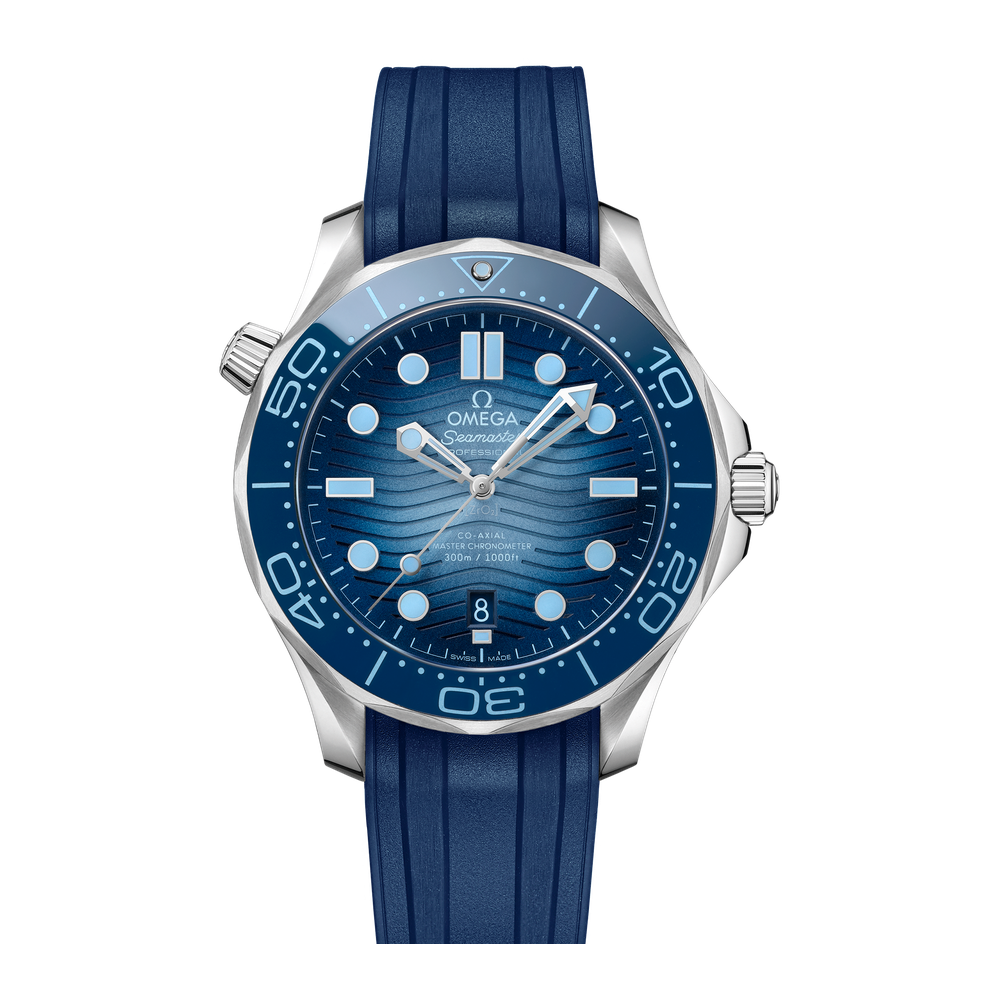 Omega Diver 300M 42 mm Summer Blue Rubber
