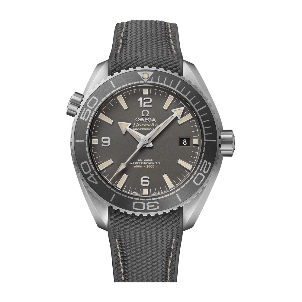 Omega Planet Ocean 600M 43.5 mm Grey Rubber