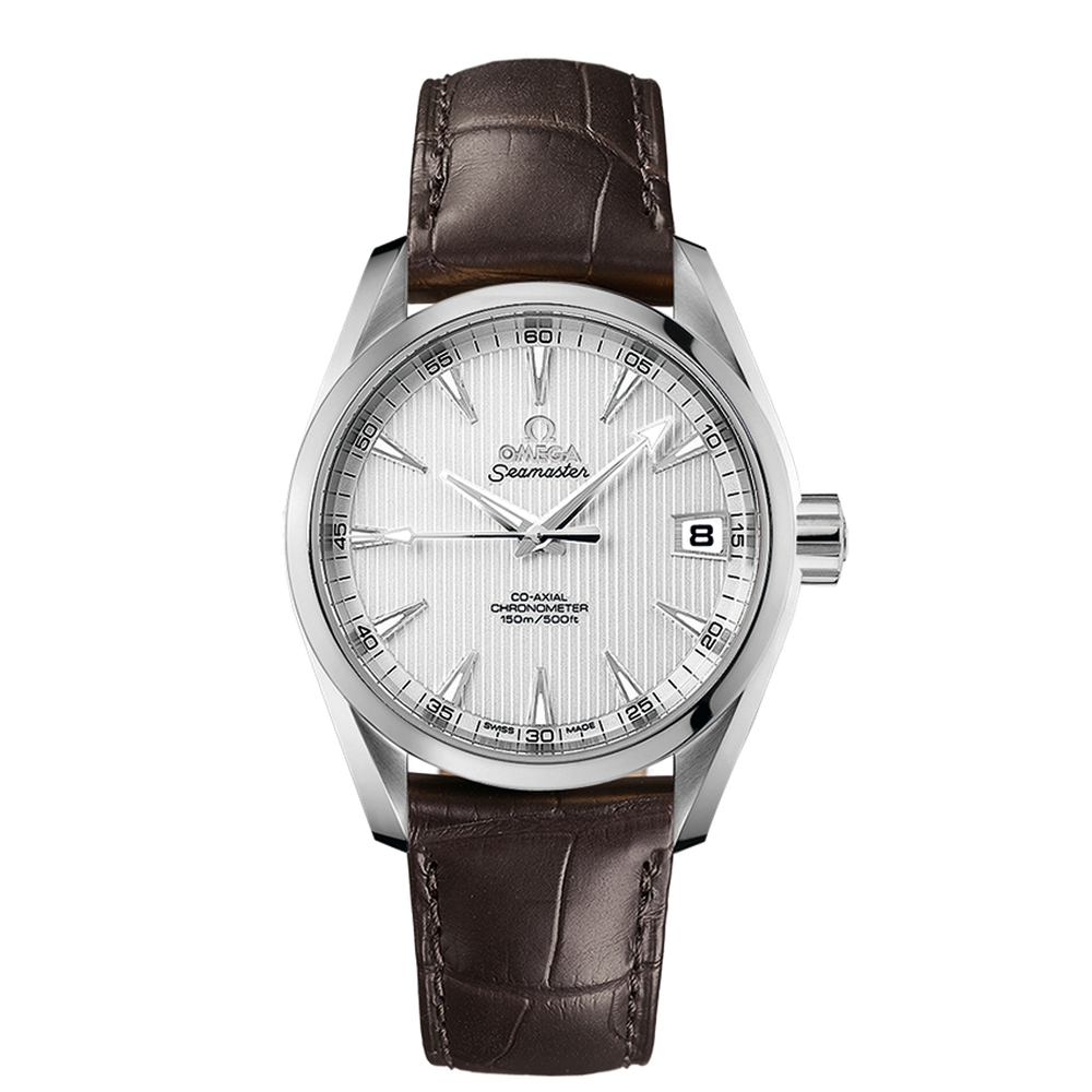 Omega Seamaster Aqua Terra 150M 38.5 mm Silver Leather