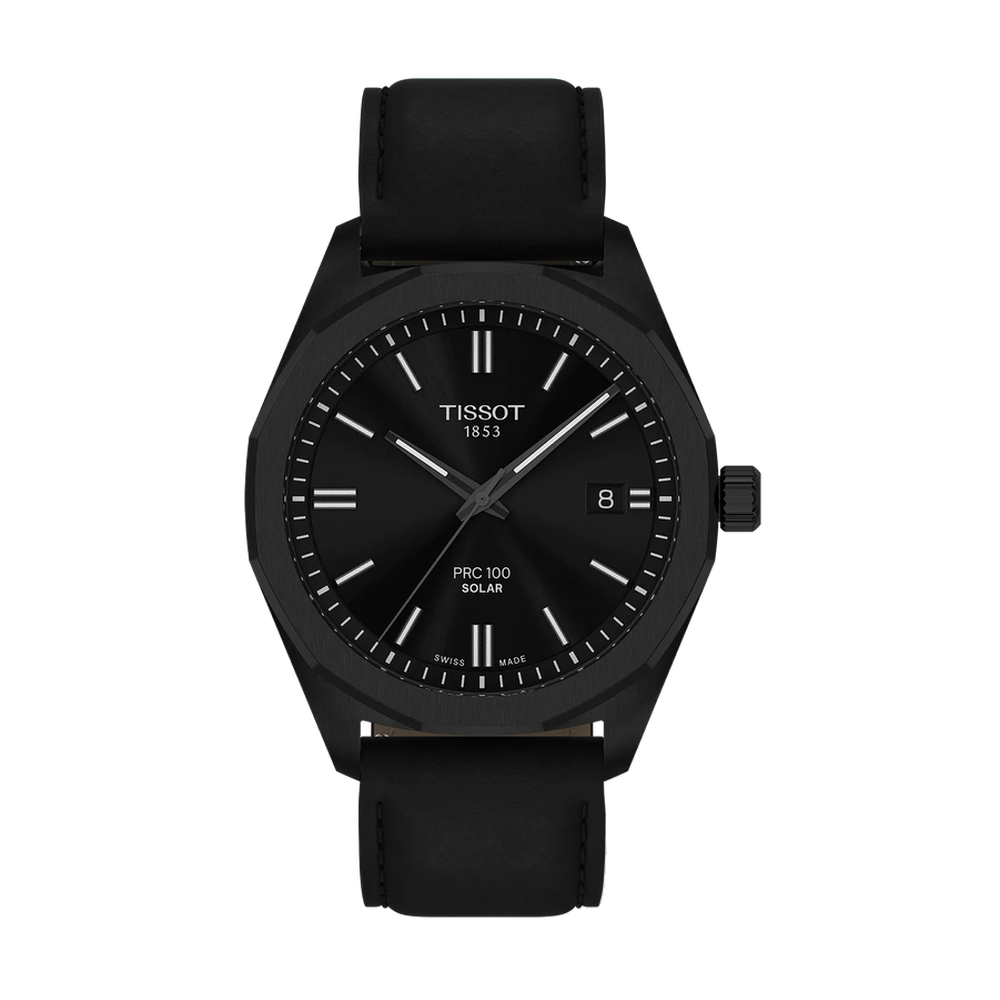Tissot Tissot PRC 100 Solar 39mm T151.422.36.051.00 Black Dial Straps