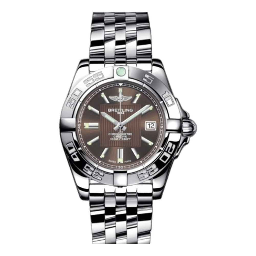 Breitling Stainless Steel / Solar Bronze Brown Dial Straps