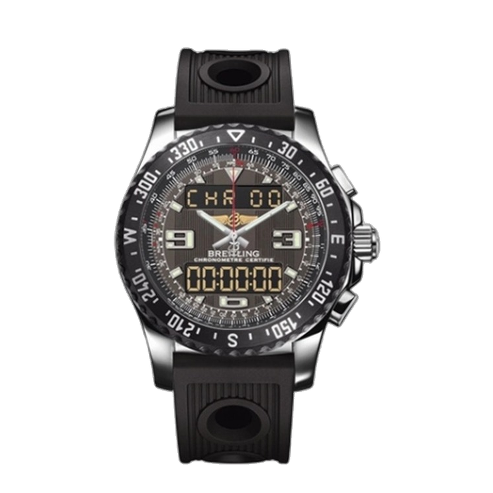 Breitling Raven Grey Dial Straps