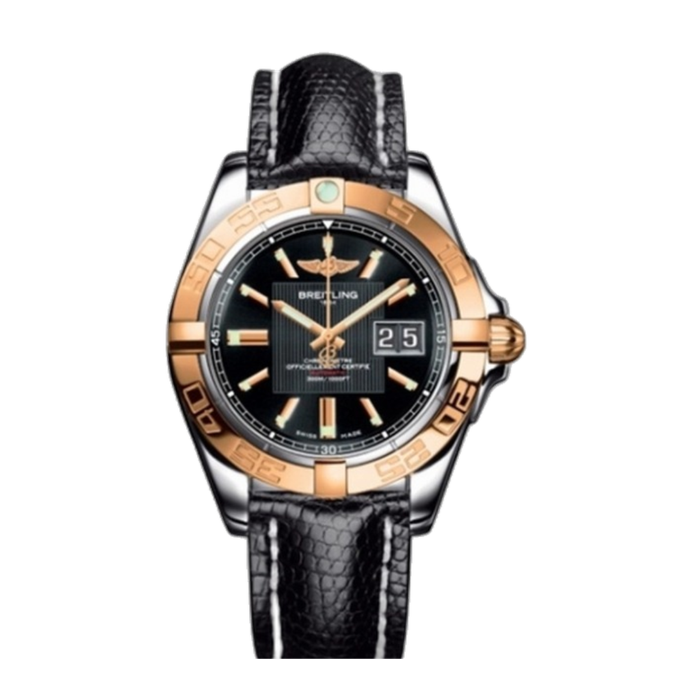 Breitling Stainless Steel / Rose Gold / Trophy Black / Teju